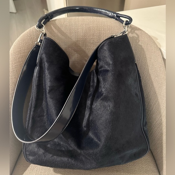 STAUD Perry Calf Hair Slouchy Hobo Tote - Picture 4 of 6